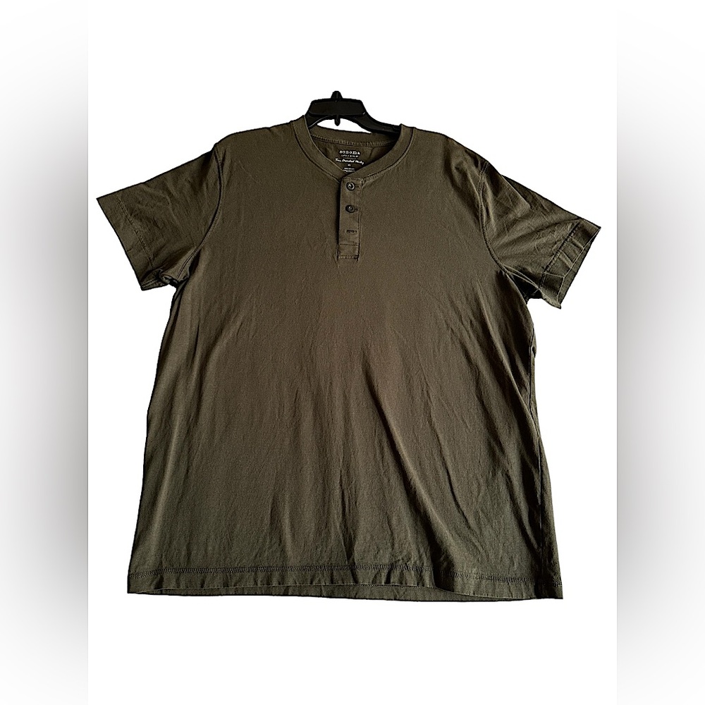SONOMA MEN’S 3 BUTTONS SHORT SLEEVE SHIRT SZ XL - Picture 1 of 8